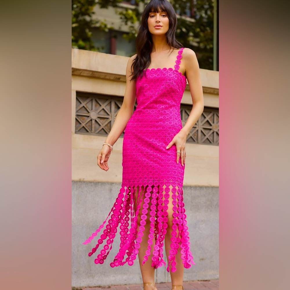 Just Me Circle Fringed Sheath Dress Absolutely Gorgeous Wardrobe Addition
